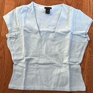 Mods Womens Blue Tee Size Large